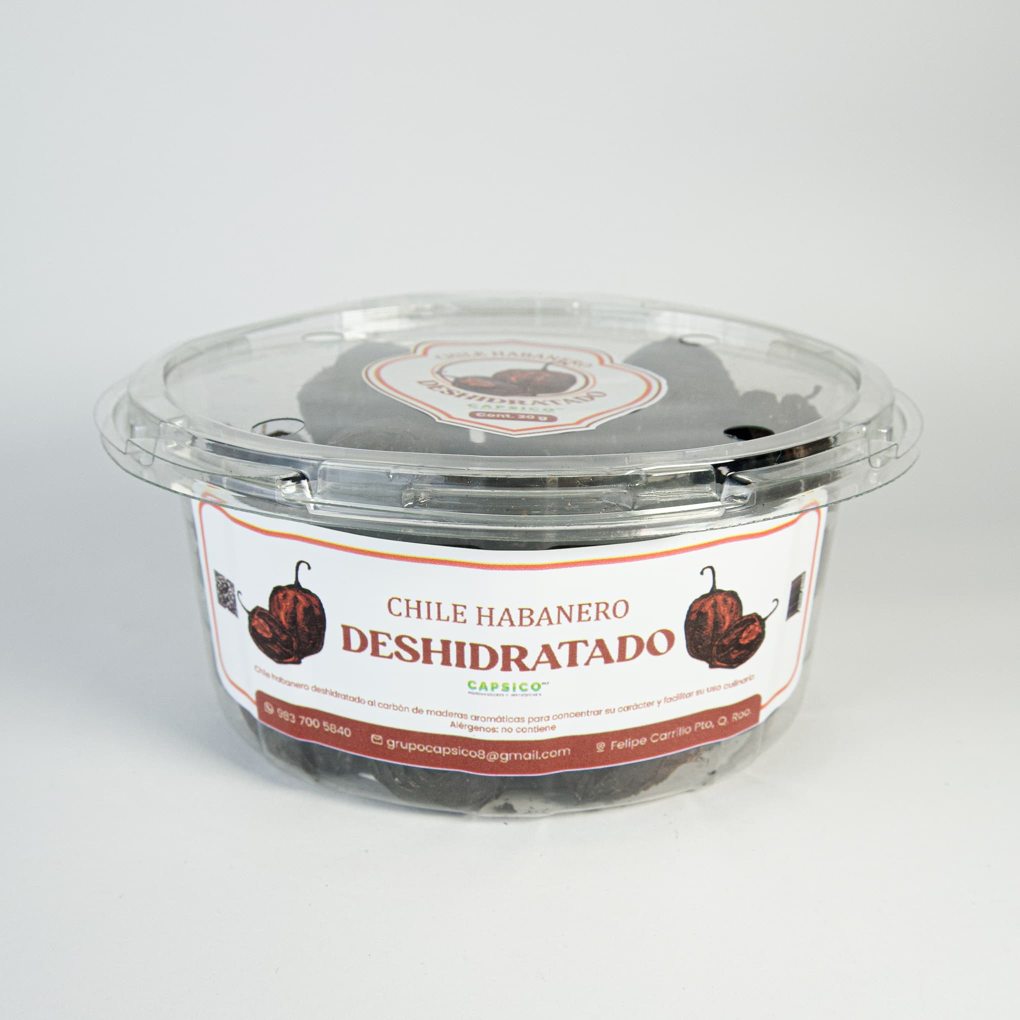 Chile Habanero deshidratado 20g